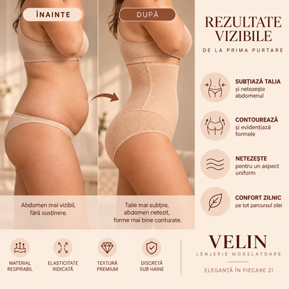VELIN™ – Lenjerie modelatoare cu talie înaltă | 1+1 GRATIS